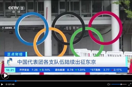 中国代表团各支队伍陆续出征东京